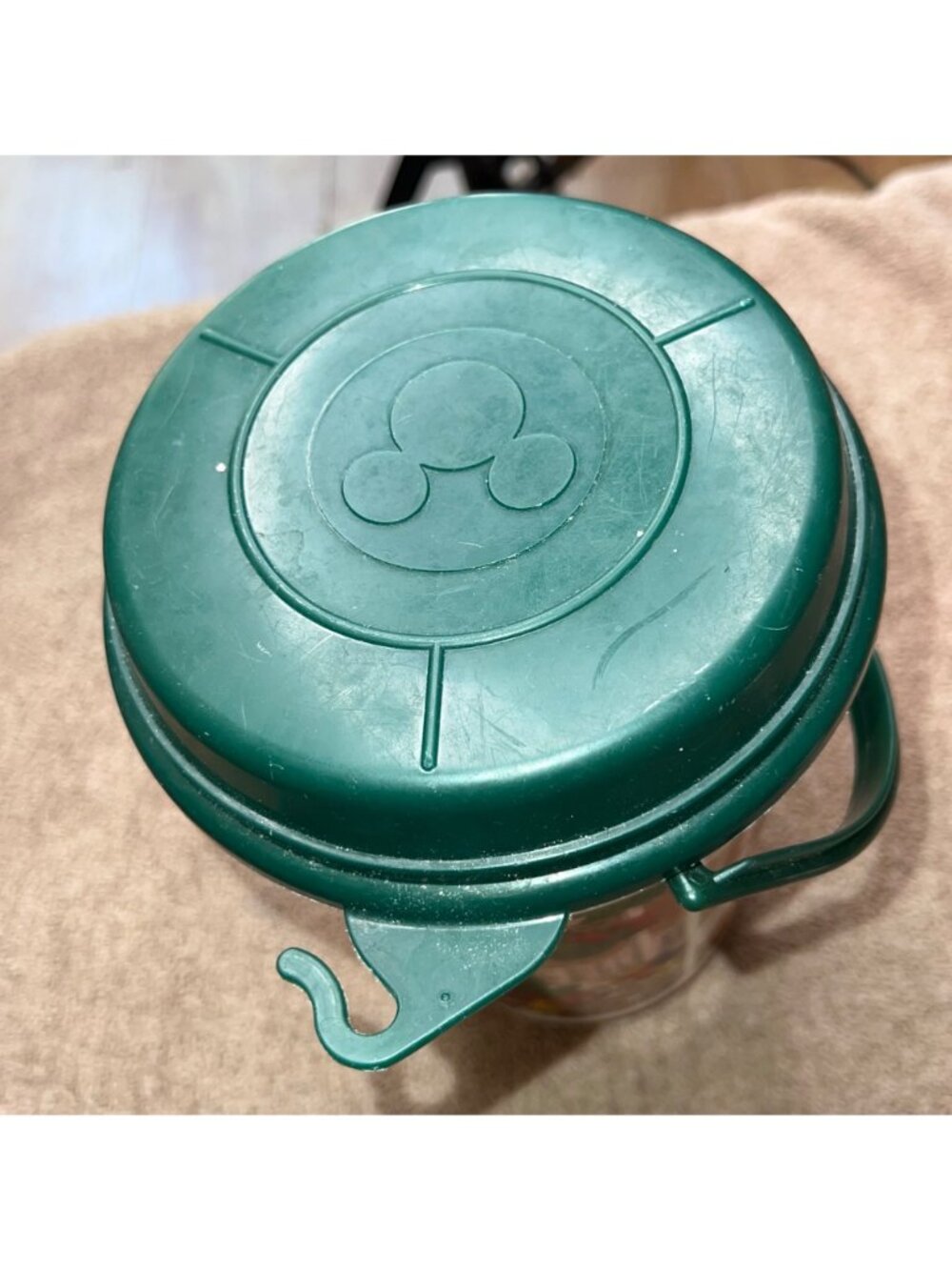 Disney Parks Mickey 1993 Parade Plastic Souvenir Popcorn Bucket Lid Handle - Picture 4 of 5